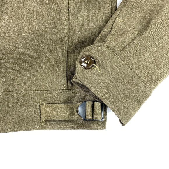 Vintage 40's Eisenhower Ike Wool Military Jacket - Picture 9 of 9